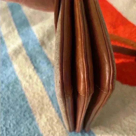 CELINE Macadam Blason Shoulder Cross Body Bag PVC Leather  Beige - Picture 10 of 16